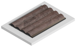 Стеновая панель HiWood декорированная, 270x12 см