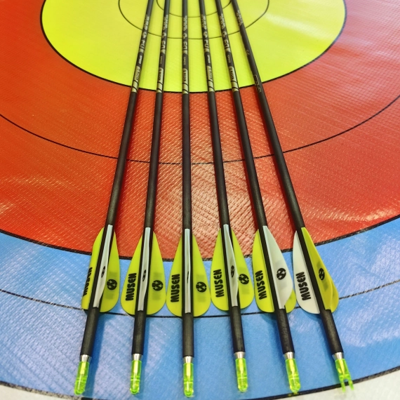 Стрелы MUSEN Archery Fox из чистого карбона SP600 4,2 мм 30 дюймов (9 шт.)