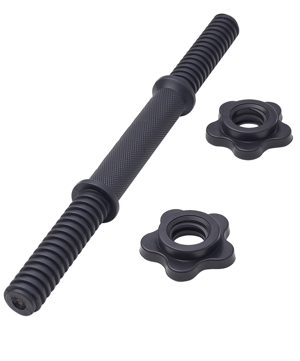 Гриф гантельный BB-106 d=25 мм, пластиковый, с пластиковыми замками, 35 см