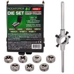 Набор плашек, 8пр RockFORCE RF-C008-1