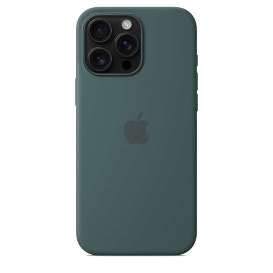 Силиконовый чехол для iPhone 16 Pro с MagSafe – Lake Green ( Зелёный Озерный)