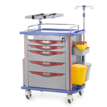 Тележка медицинская Med-Mos ЕТ850-01 ТМ-020АН-00 для экстренной помощи и реанимации