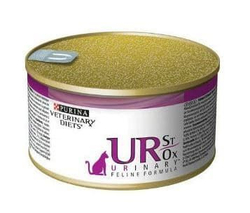 Purina Veterinary Diets 195г Консервы для взрослых кошек при мочекаменной болезни  UR (Индейка)