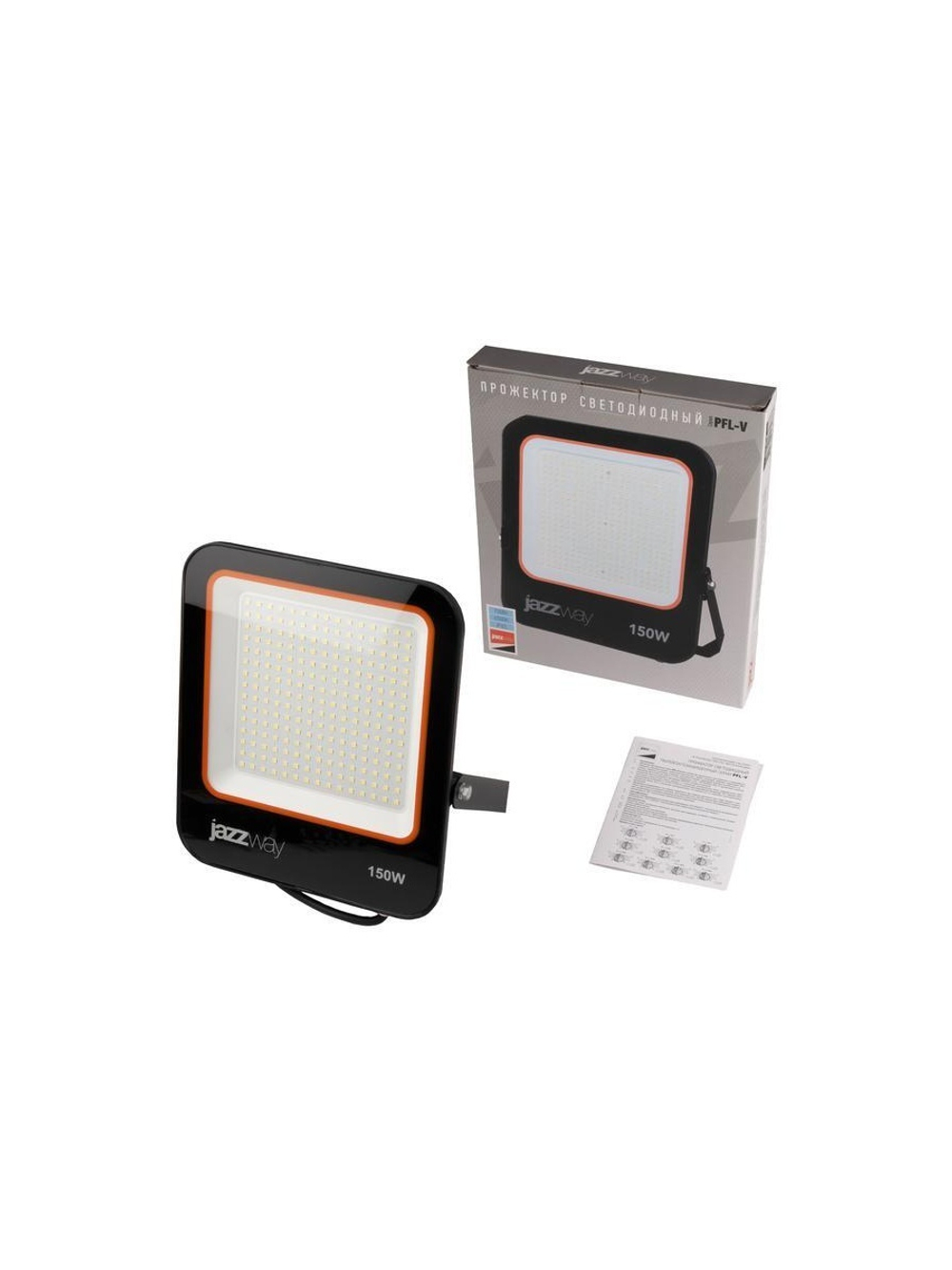 Прожектор светодиодный PFL-V 150Вт 6500К IP65 ДО Pro JazzWay 5039773
