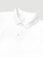 Поло оверсайз с коротким рукавом Mjölk White