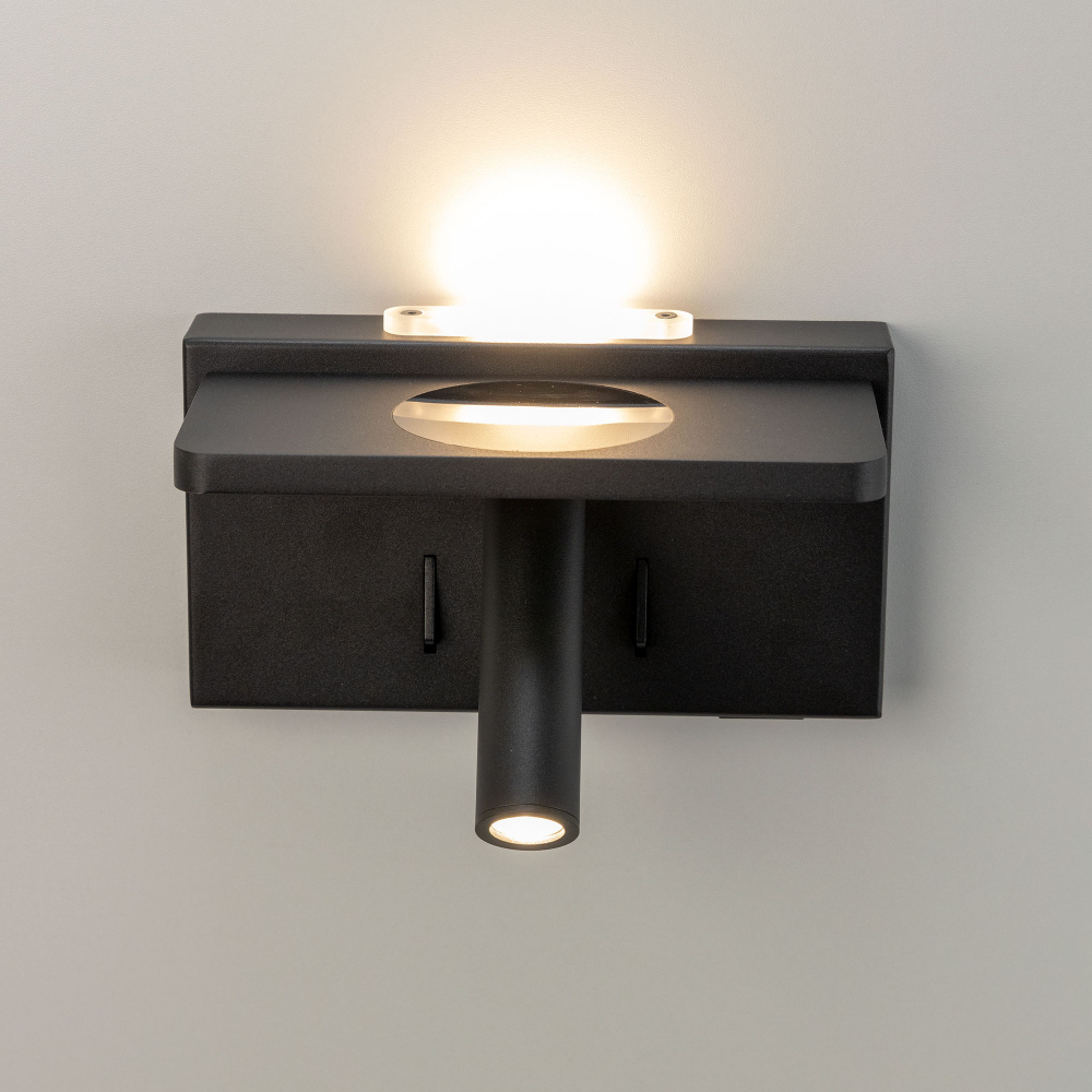Citilux Декарт CL704371 LED USB QI Светильник поворотный Чёрный