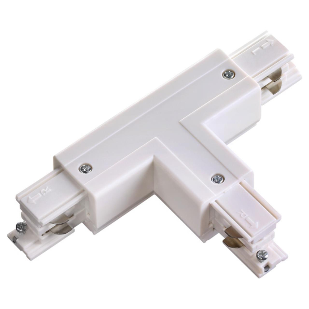 135054 PORT NT19 033 белый Соединитель "Т" правый внешний с токопроводом для трехфазного шинопровода