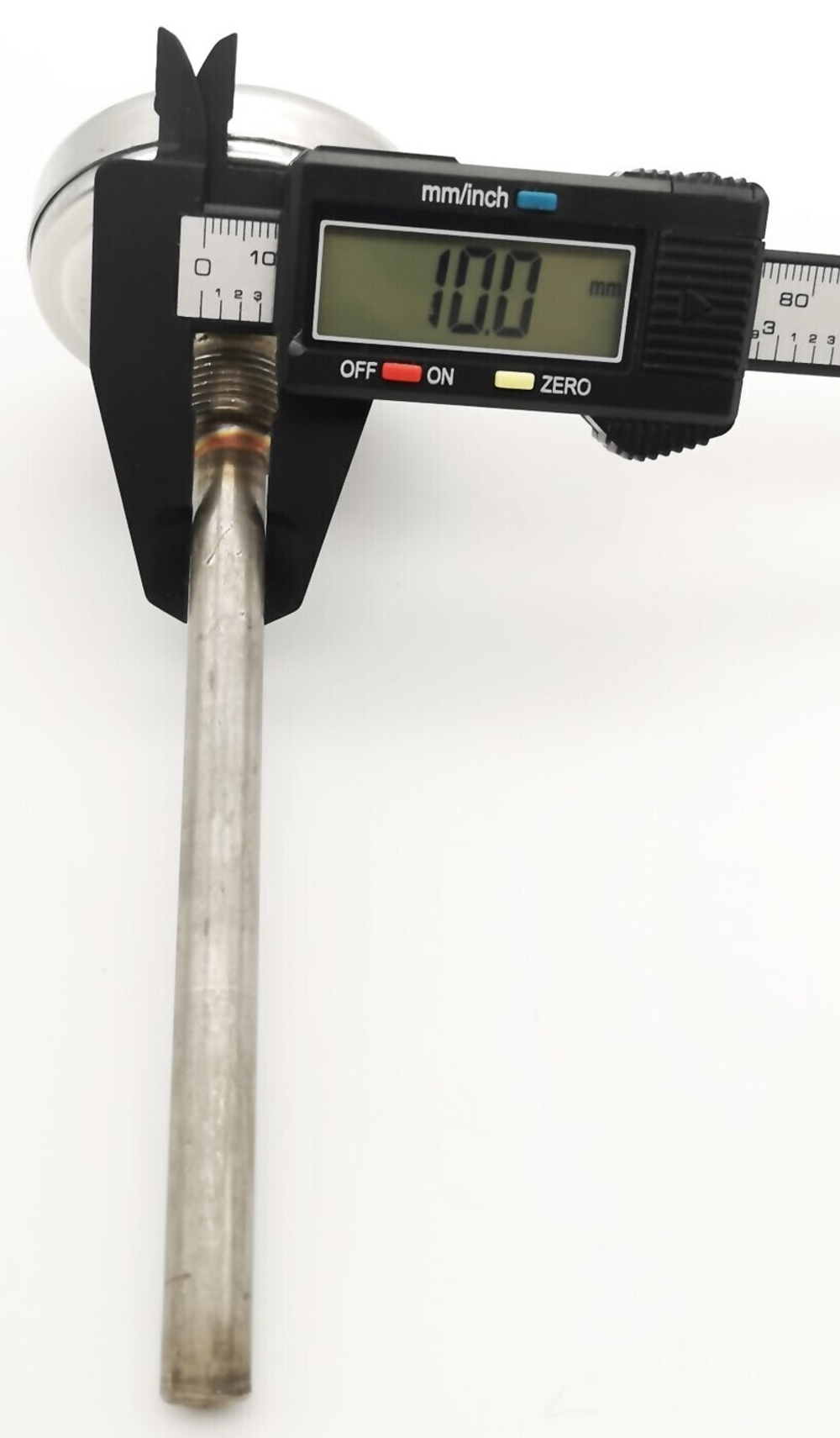 Термометр  биметаллический ТБ-1 (0+60) 125мм, G1/2,1.5, осевой, показывающий