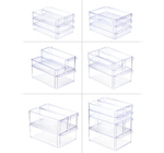 Органайзер для холодильника 20х30х5см с крышкой Прозрачный