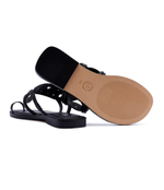 Кожаные шлепанцы Michael Kors - черный(40S4ALFS1L)