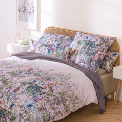 Постельное белье 1.5 спальное Estella Leandra 7593-020 lilac сиреневое