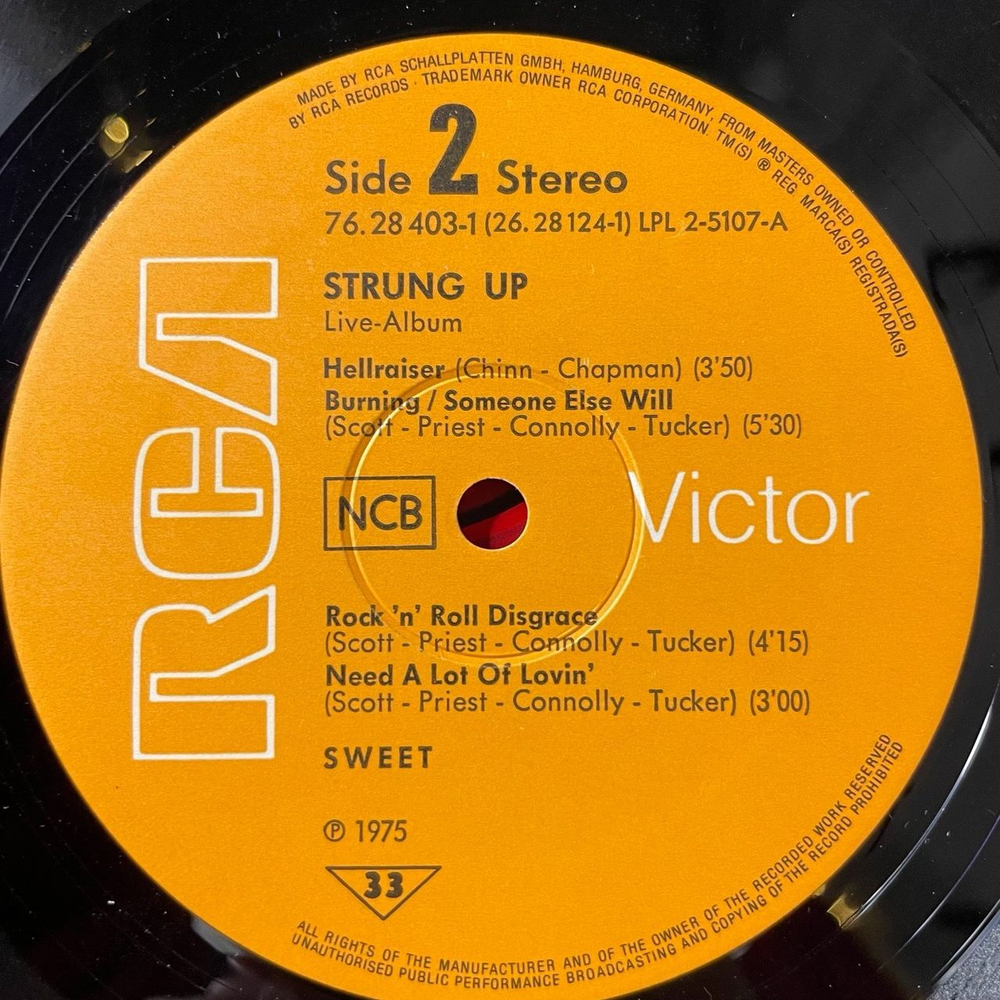 Винтажная виниловая пластинка LP Sweet Strung Up (Швеция 1975) Fox On The Run