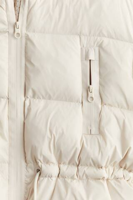 H&M Короткая пуховая куртка, светло-бежевый