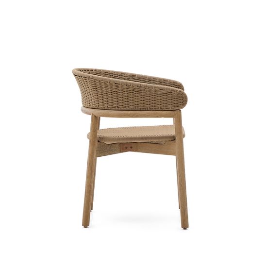 Стул Arinella из акации с натуральной отделкой и бежевой веревкой Испания 