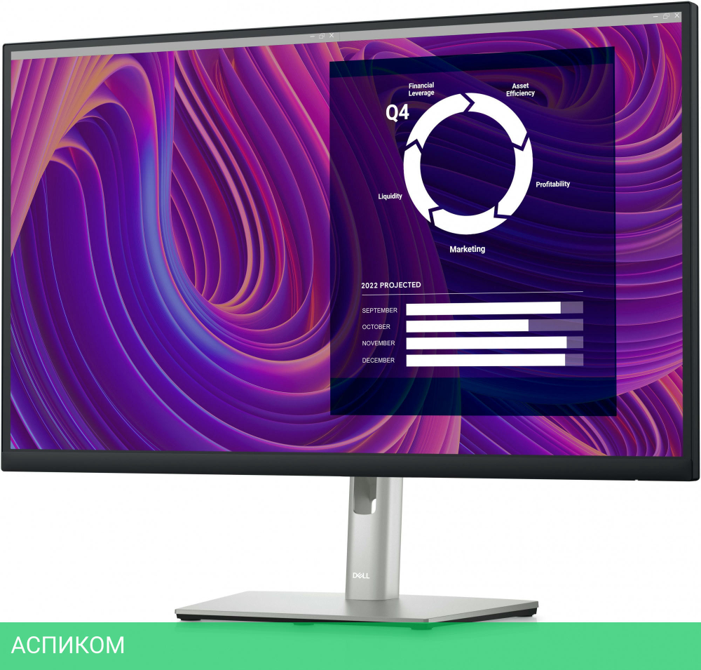 Монитор Dell P2723D черный (210-BDDX)