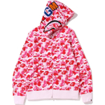 A Bathing Ape Abc Camo Shark Full Zip Худи розовый