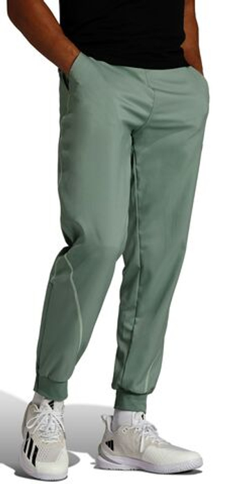 Мужские теннисные штаны Adidas Tennis Pants Pro - серебристо-зеленый