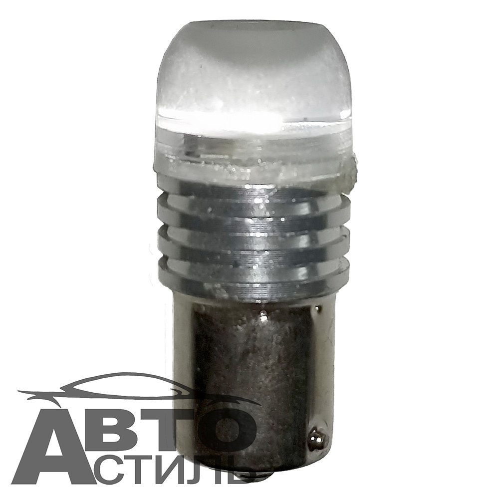 Светодиод 12V T25   3SMD 5730 WHITE MT 1но конт Матовая с ободком S0007