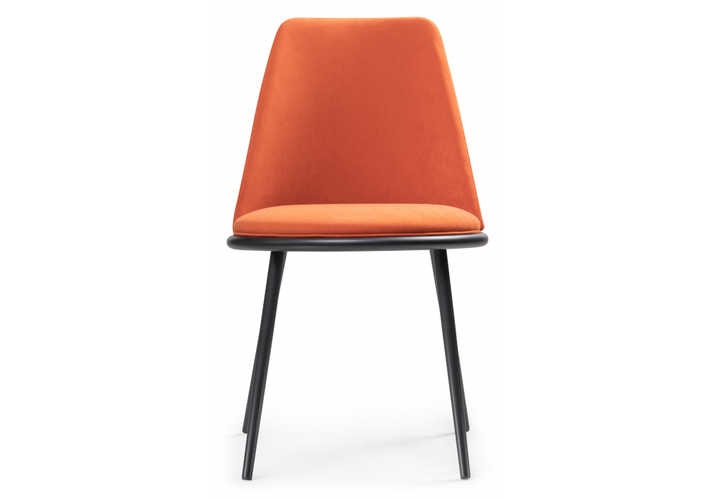 Стул на металлокаркасе Woodville Алдис катания флам, черный матовый