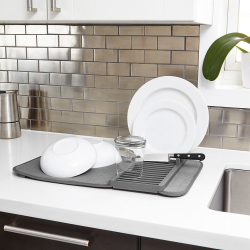 Коврик для сушки Udry mini тёмно-серый Umbra