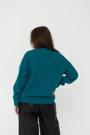 Джемпер Л.Т., 100% шерсть ягнёнка, цвет марлин.