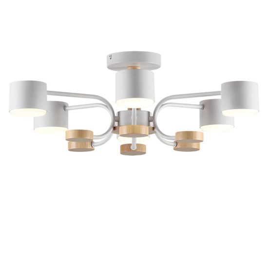 8231/6C COMFI LN25 262 белый, металл/дерево/пластик Светильник потолочный LED GX53 6*9W 220V RONDO