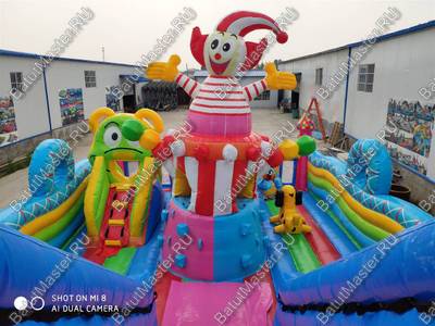 Коммерческий надувной батут "Парк развлечений 2" 12*7*7 м