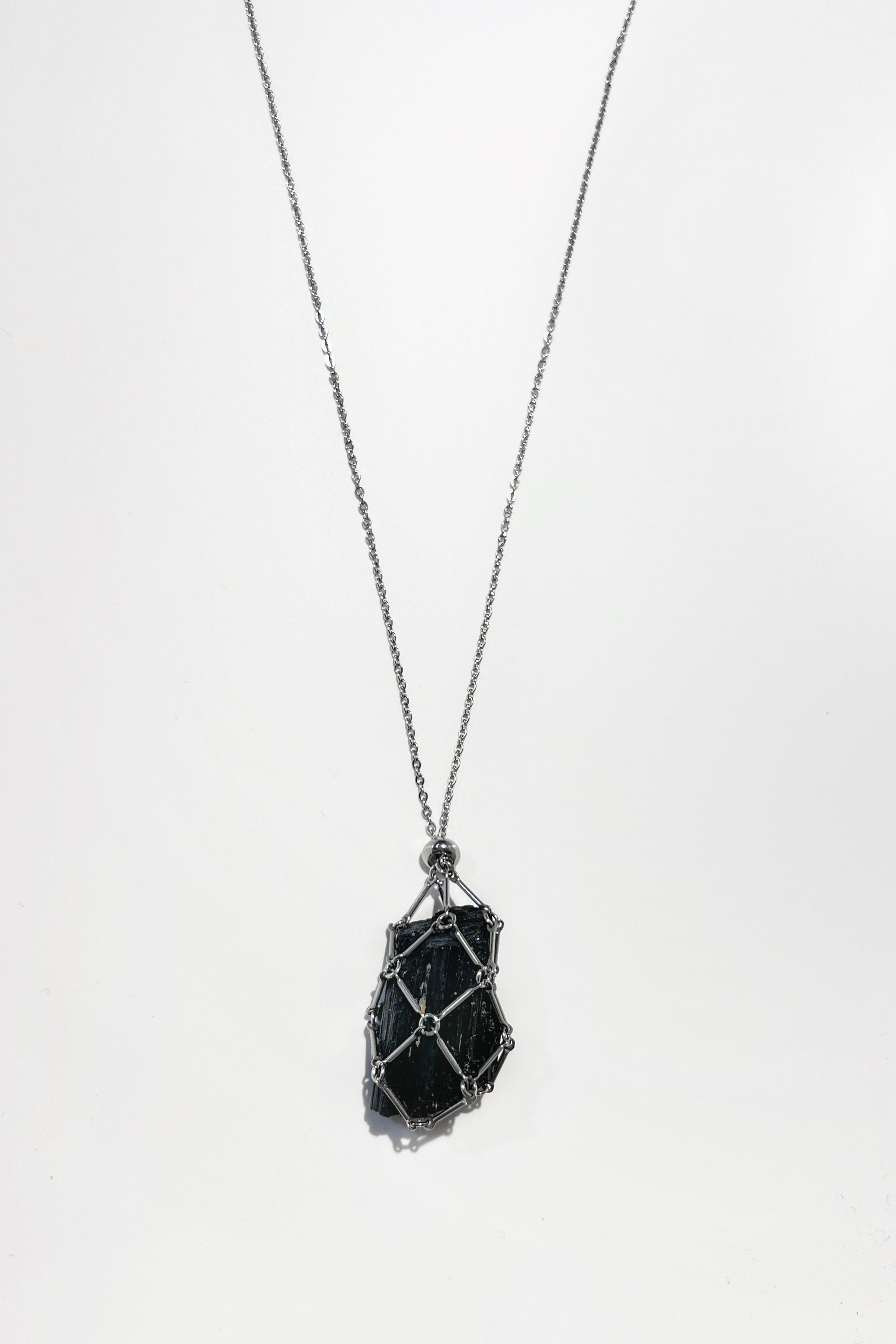 Авоська-подвеска для кристаллов серебристая L