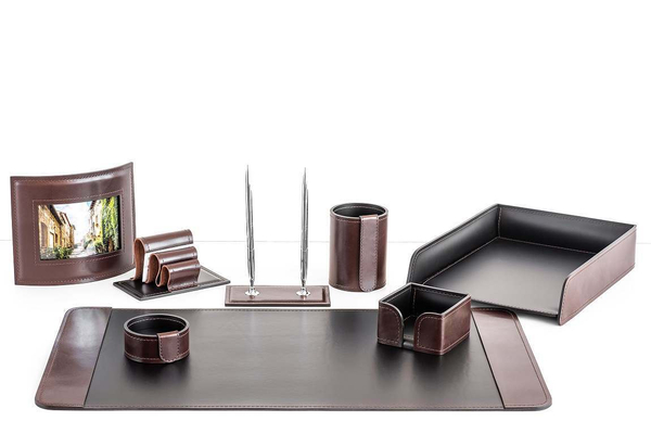 Подарочный набор 8 предметов из кожи Full Grain Brown/Cuoietto