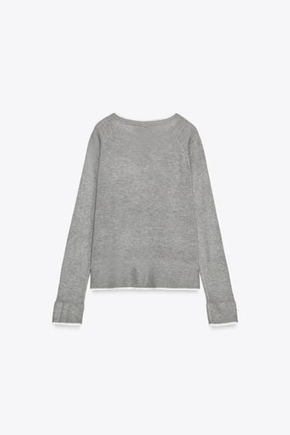 Двухслойный трикотажный свитер - ZARA