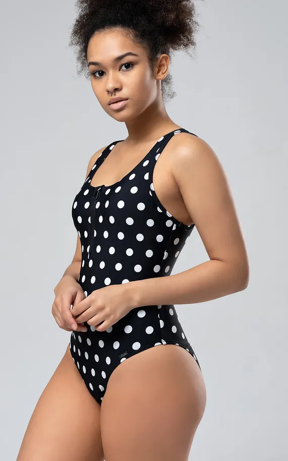 Купальник SF-54 Черный-Белый