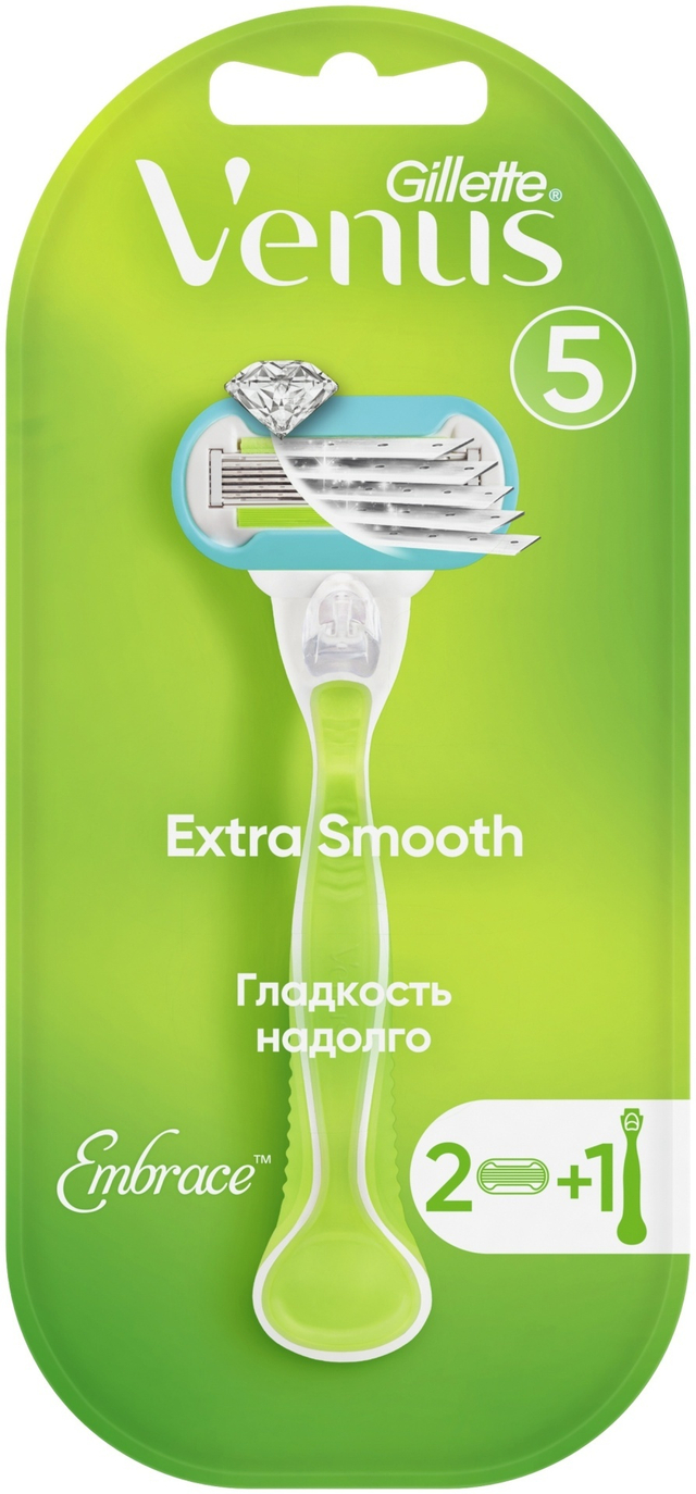 Женская бритва Gillette Venus Embrace с двумя касетами