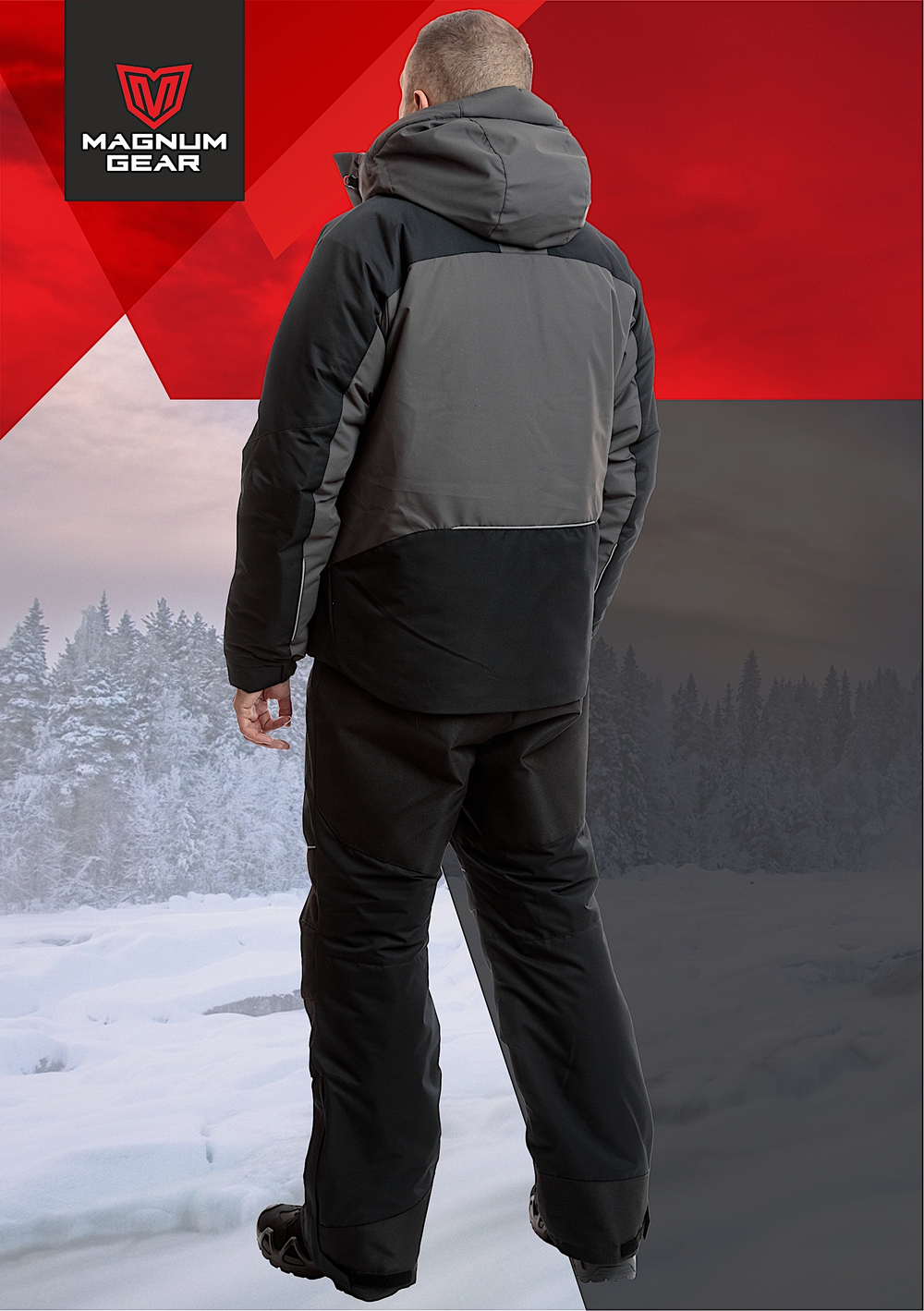 Костюм Magnum зимний Iceberg -30°С 16/30 Графит/Чёрный MFW1-ICBR-1GBL -