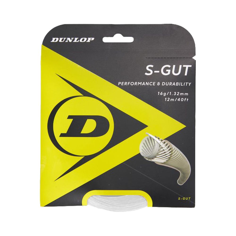 Струны теннисные Dunlop S-Gut String Set 12m - White