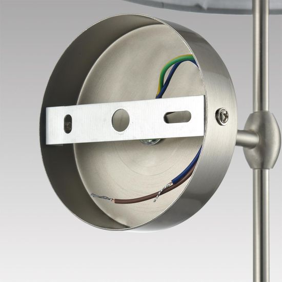 8262/1W CLASSI LN26 061 металл/текстиль, никель/серый Бра E14 1*40W 220V LATTI