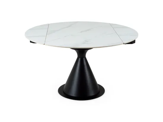 Раскладной обеденный стол Pion белая керамика 80-130