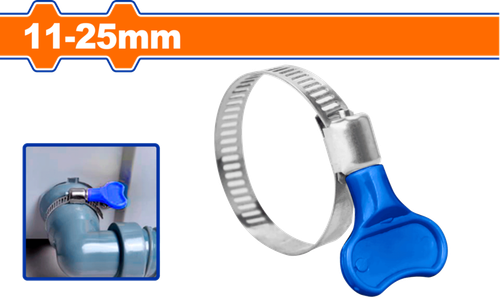 Червячный хомут бабочка 11х25 мм 20 шт (100/1000) WADFOW WHU4901