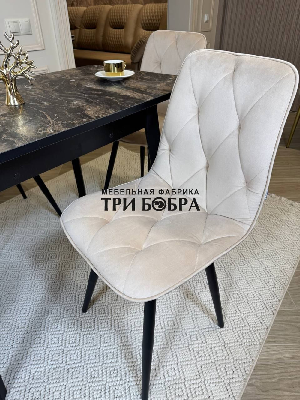 Кухонный раздвижной стол "Модерн" и 4 стула Ральф