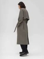 Плащ FOS Длинный Мужской Зеленый