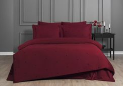 Постельное белье TIAMO красный - чёрный сатин deluxe TIVOLYO HOME Турция