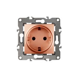 Розетка ЭРА Серия 12 12-2101-14 2P+E Schuko 16A-250В IP20 медь | Эра 12
