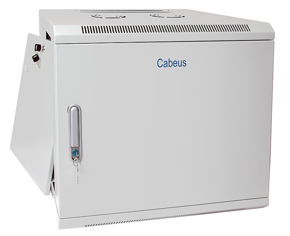 Шкаф настенный 19", 9U Cabeus SH-05F-9U60/45m