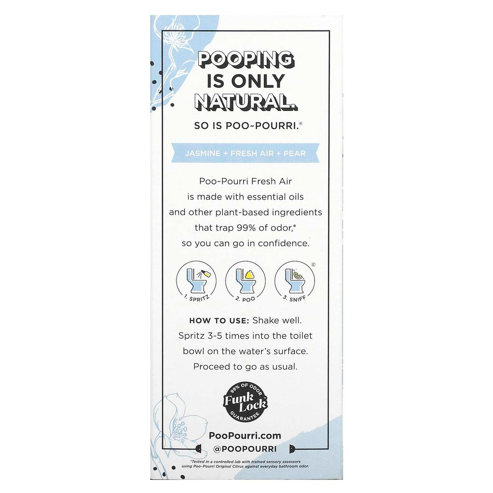 Poo-Pourri, Before-You-Go, спрей-освежитель для туалета, свежесть воздуха, 59 мл (2 жидк. унции)