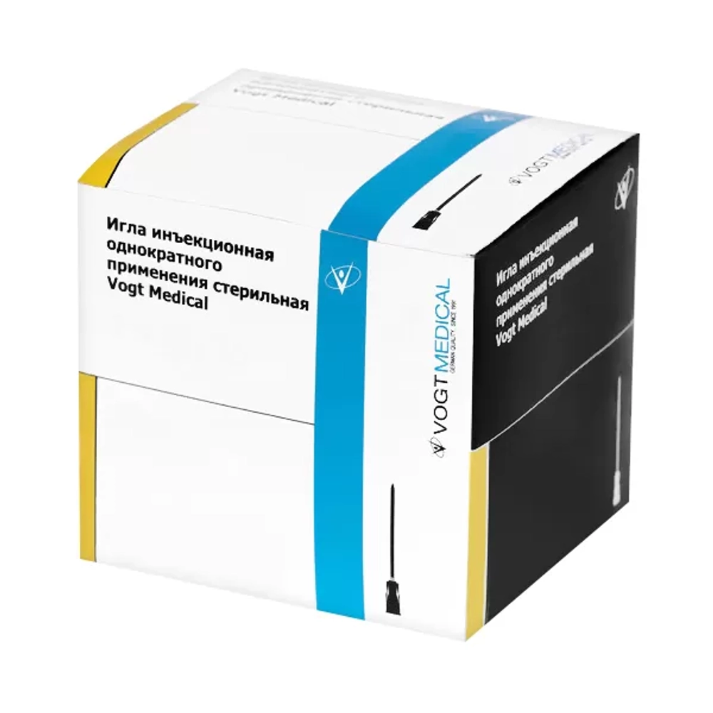 Игла инъекционная Vogt Medical 1,2х40 мм 18G 100 шт