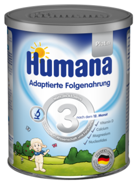Последующая молочная смесь Humana Platin 3 с 12 месяцев 350 г