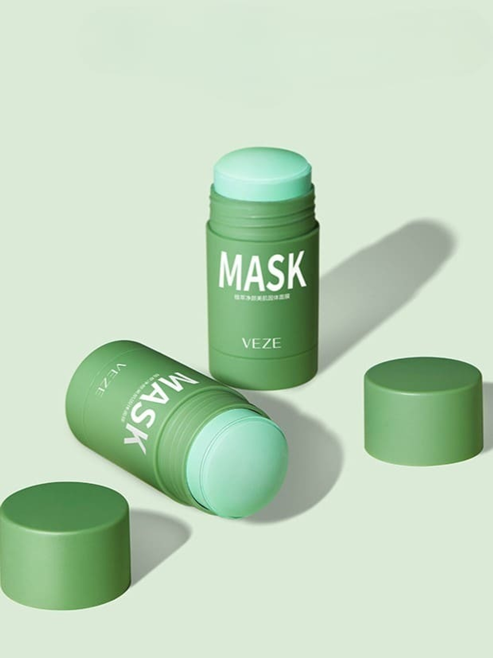 Глиняная маска-стик для лица с зелёным чаем, 40г