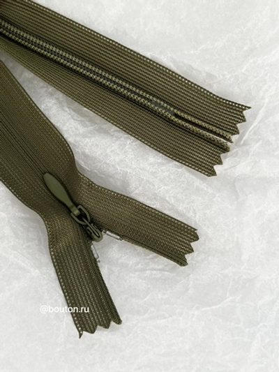 Молния потайная неразъемная хаки 263