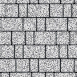 Тротуарная плитка СТАРЫЙ ГОРОД - Стоунмикс Белый с черным, комплект из 3 видов плит