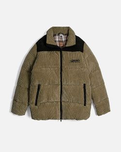 Пуховик AW24 Downjacket Velvet Combo Khaki