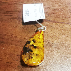 Кулон "Шароль" янтарь